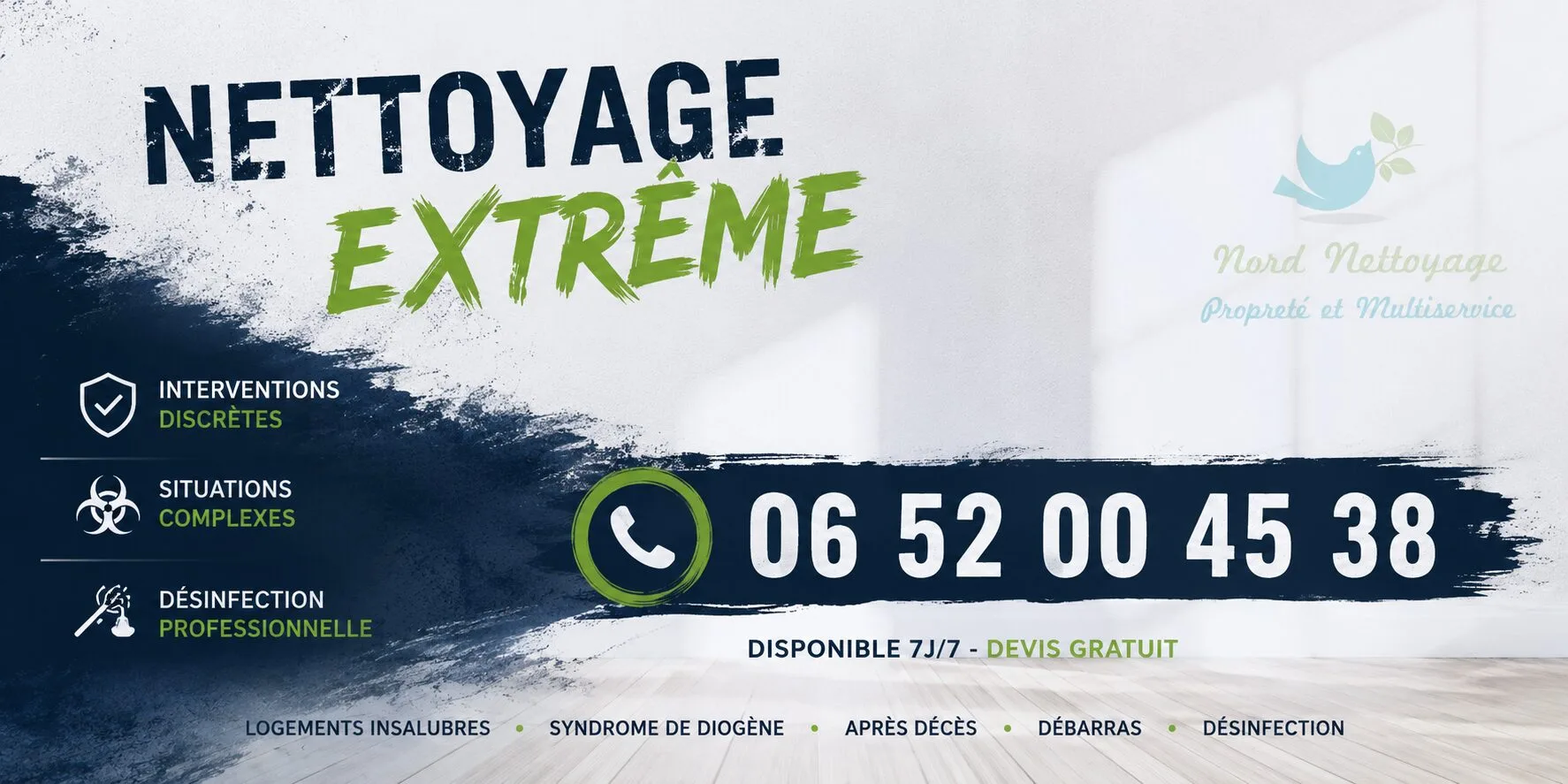 Cheny : nos prestations de nettoyage extrême
