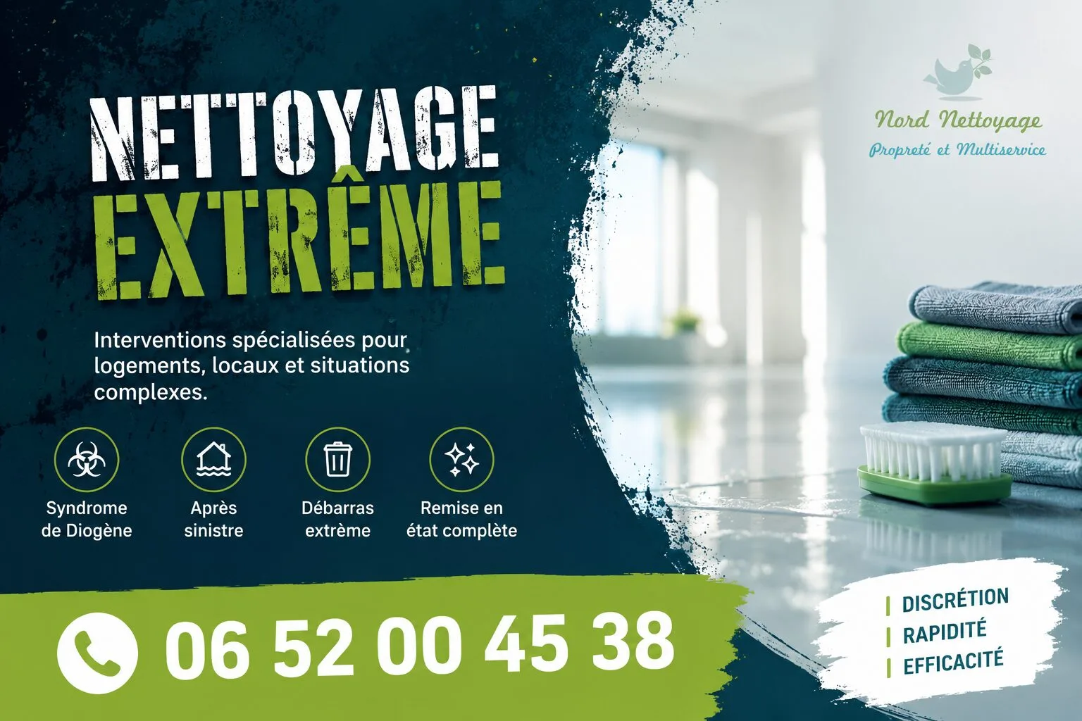 Delle : nos prestations de nettoyage extrême