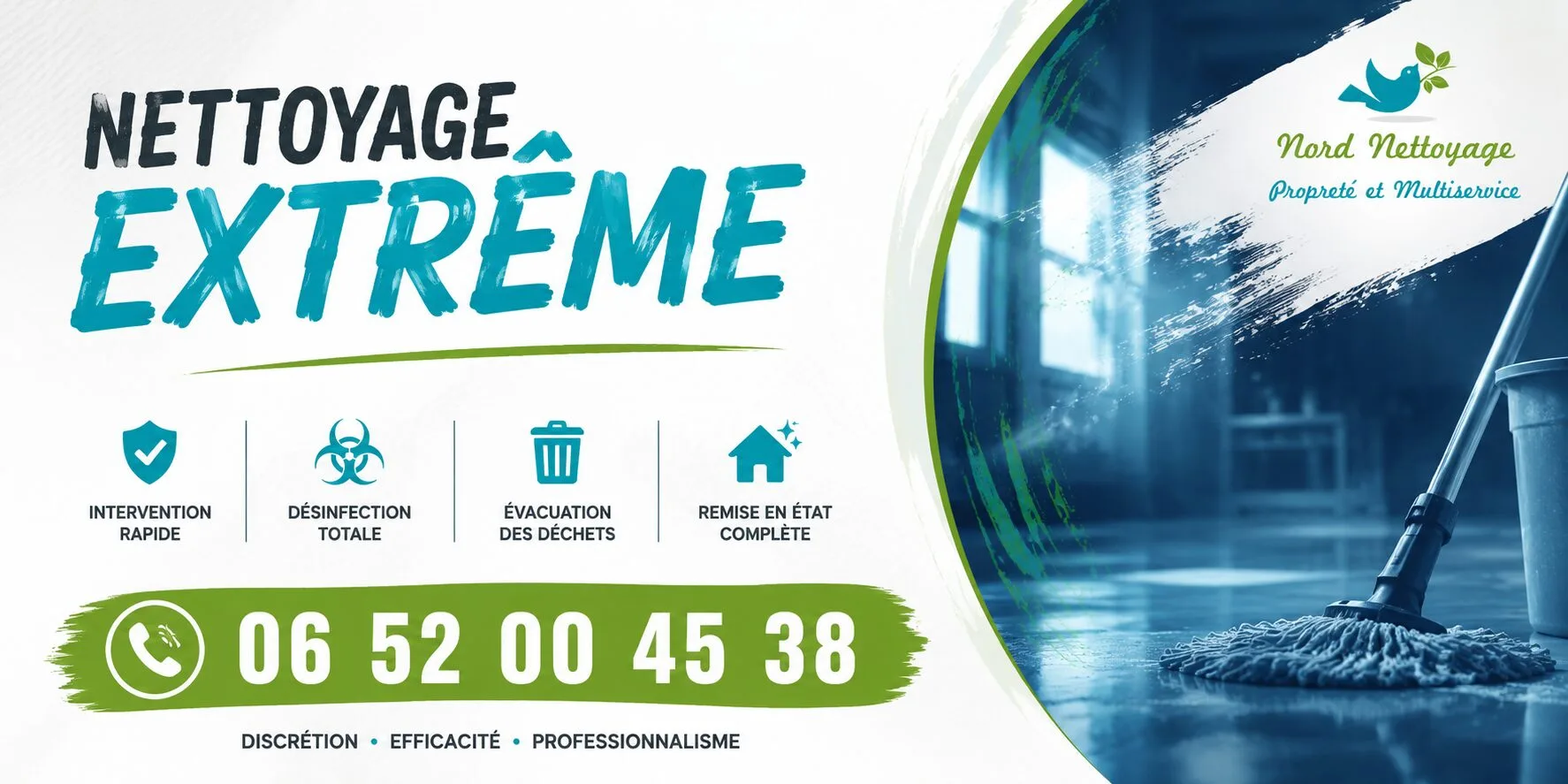 La Norville : nos prestations de nettoyage extrême