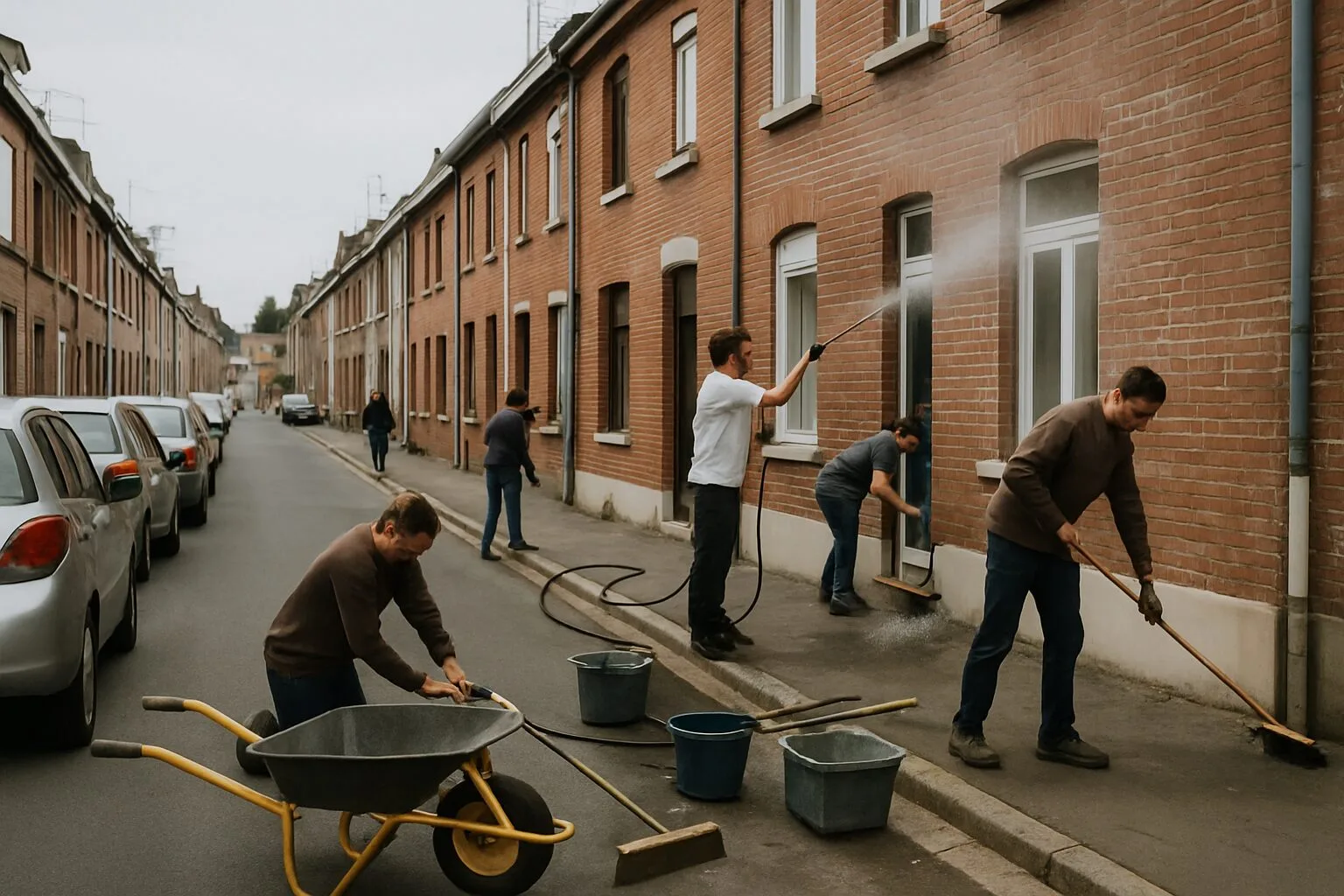 Remise en état d’une maison encombrée rue de lille à armentières