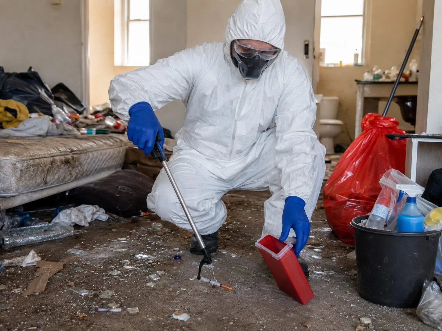Comment nettoyer un logement après présence de squatteurs, risques biologiques et piqûres ?