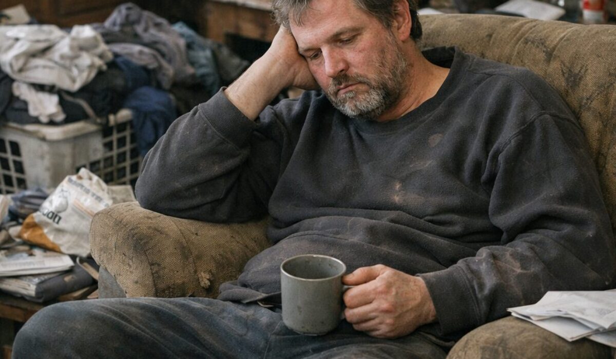 Patient atteint du syndrome de Diogène montrant une perte d’initiative dans un logement encombré avant une incurie massive