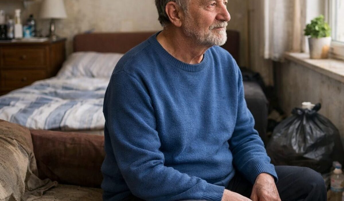 Patient en incurie dans un logement en cours d’amélioration avec environnement plus propre et signes de reprise du quotidien