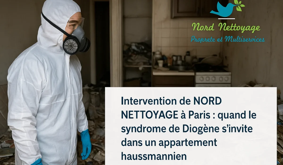 Intervention de NORD NETTOYAGE à Paris : quand le syndrome de Diogène s’invite dans un appartement haussmannien