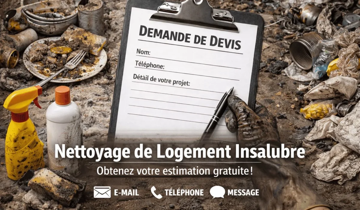 Comment obtenir un devis rapide pour un nettoyage de logement insalubre ?