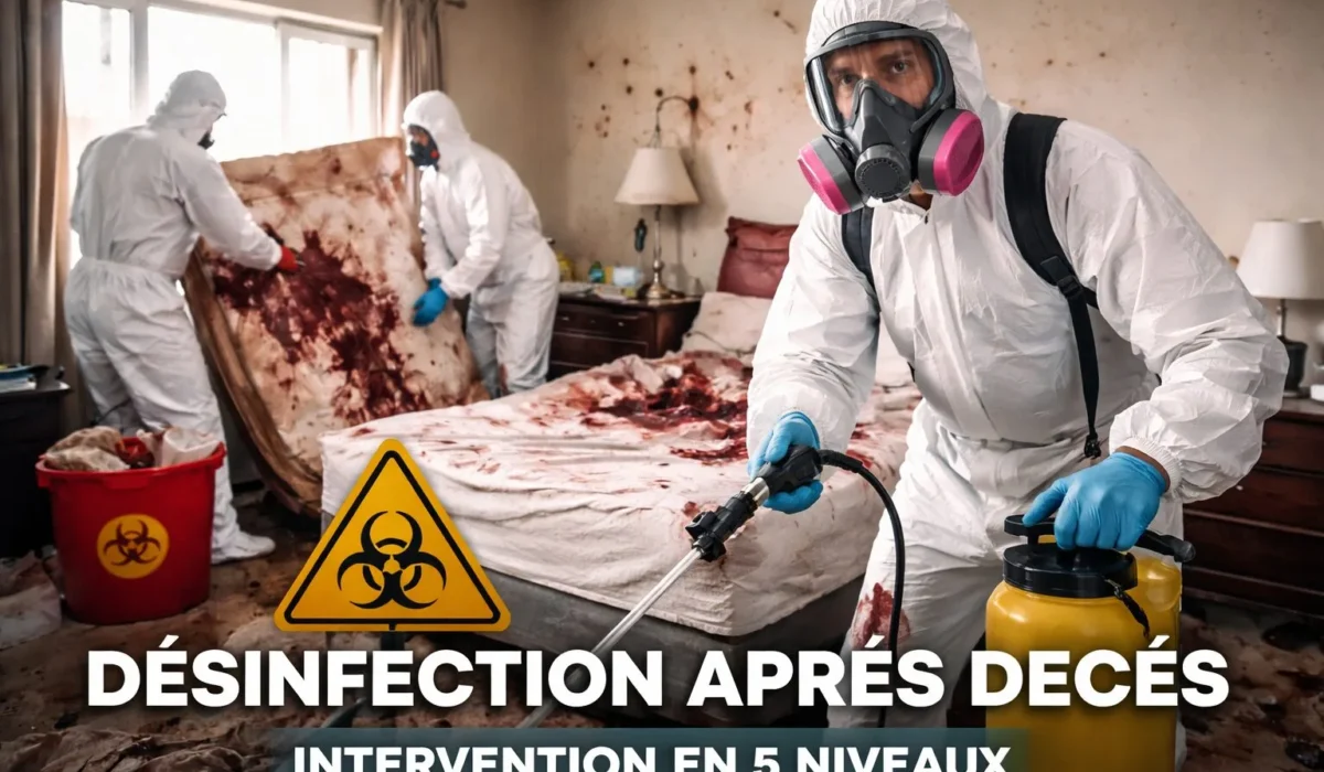 Une désinfection après décès structurée en 5 niveaux d’intervention