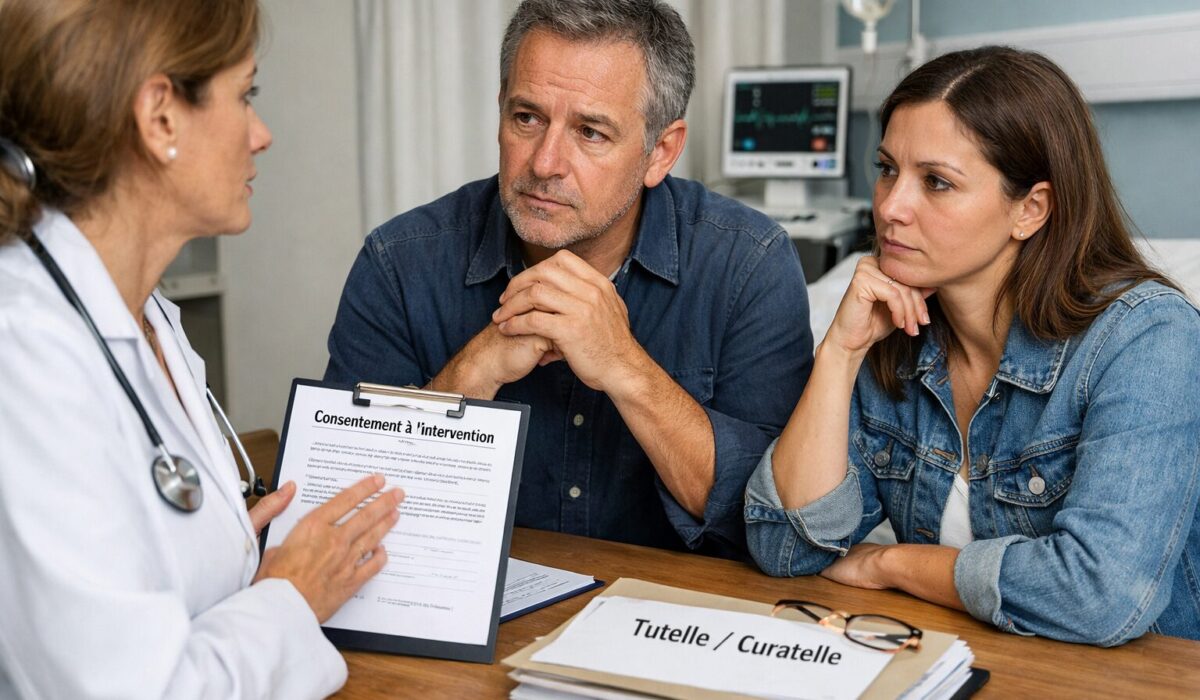 La décision d’autoriser une intervention dépend de la capacité de la personne à consentir et du cadre juridique de protection, notamment en tutelle ou en curatelle.