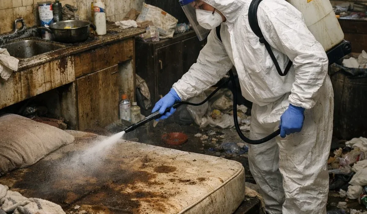 Quel niveau de désinfection faut-il après gastro/virus dans un logement déjà insalubre ?