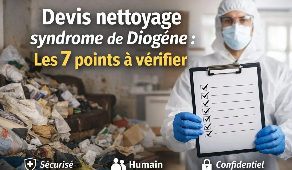 Devis pour un nettoyage syndrome de Diogène : les 7 points à vérifier