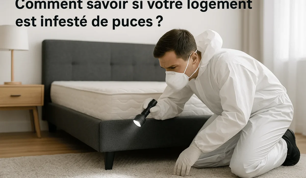 Comment savoir si votre logement est infesté de puces ?
