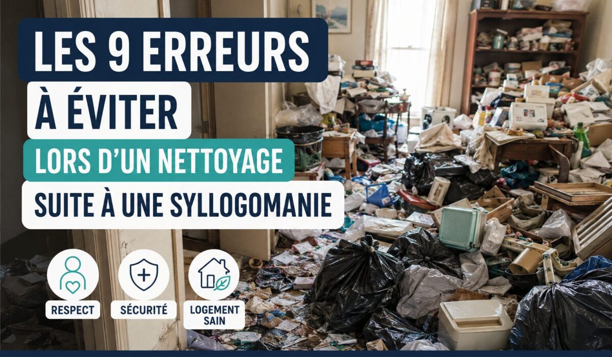Les 9 erreurs à éviter lors d’un nettoyage suite à une syllogomanie dans un logement fortement encombré