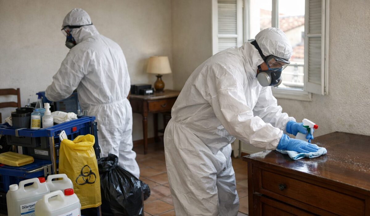 Nettoyage après décès à Lunel par NORD NETTOYAGE, entreprise spécialisée et certifiée Qualipropre