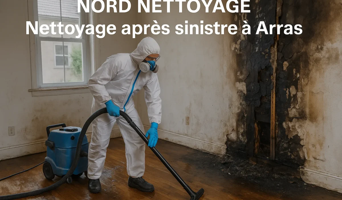 Le nettoyage après sinistre à Arras : faites confiance à NORD NETTOYAGE, votre expert en intervention d’urgence