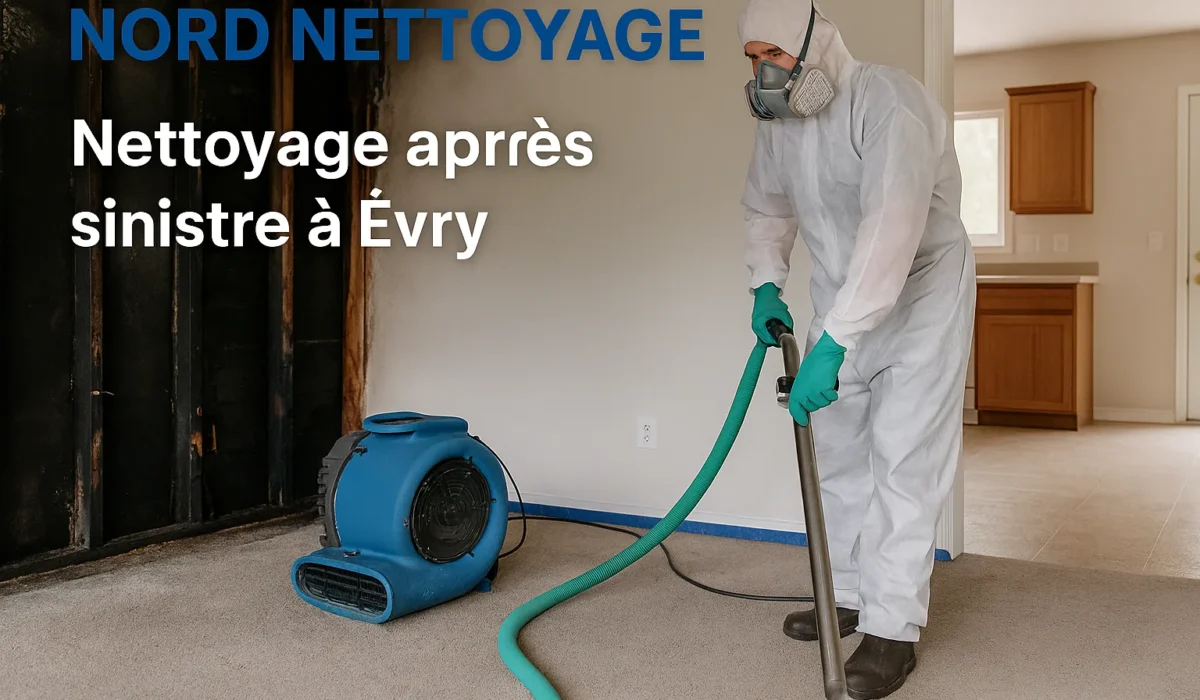 Le nettoyage après sinistre à Évry : une priorité confiée à NORD NETTOYAGE