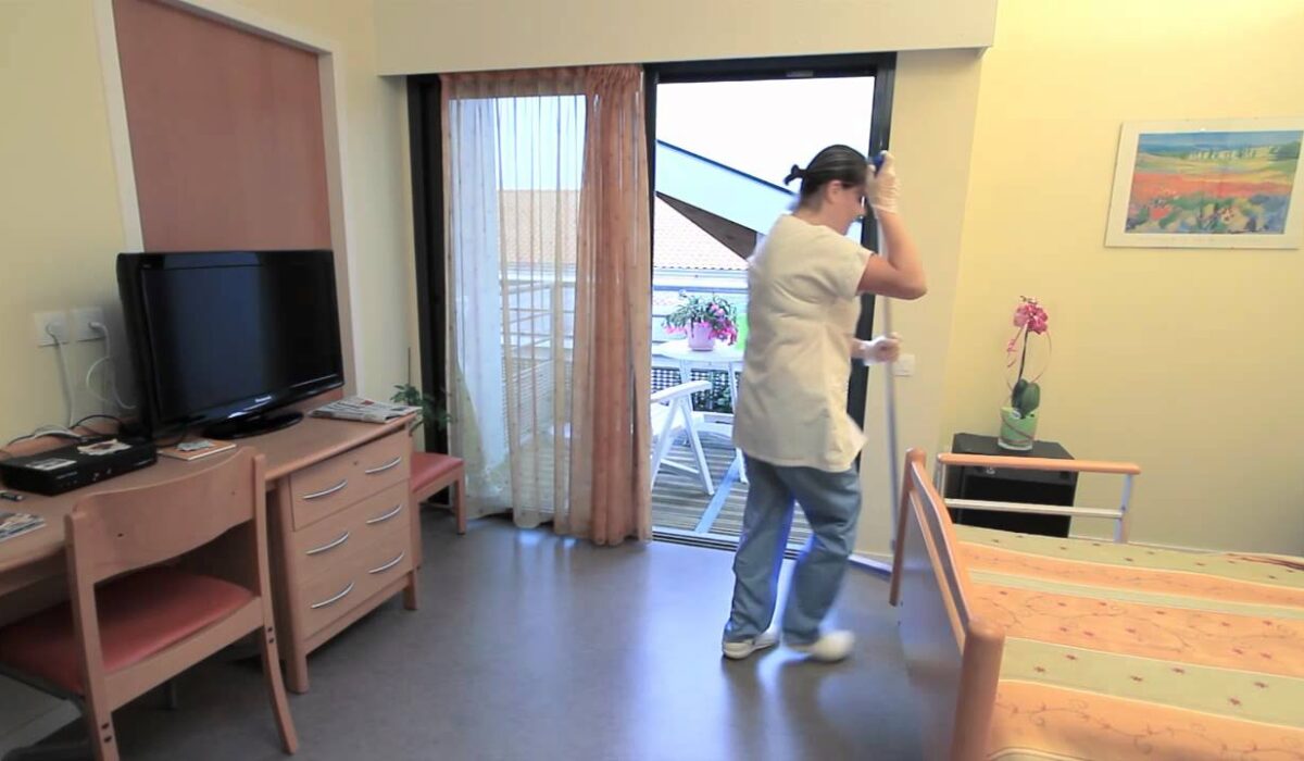 Le nettoyage d'une chambre