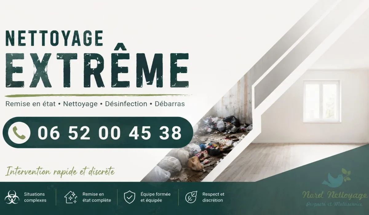 Abbeville : nos prestations de nettoyage extrême