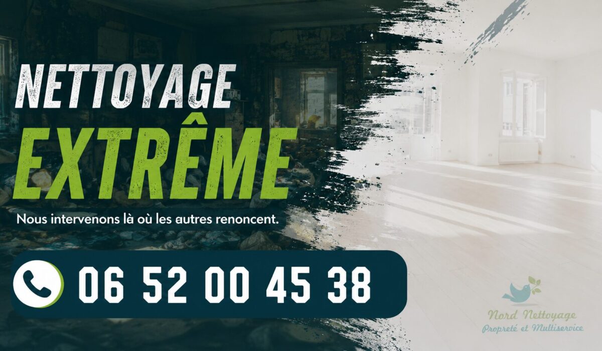Nettoyage extrême à Alby-sur-Chéran avec remise en état complète de logements insalubres et désinfection professionnelle.