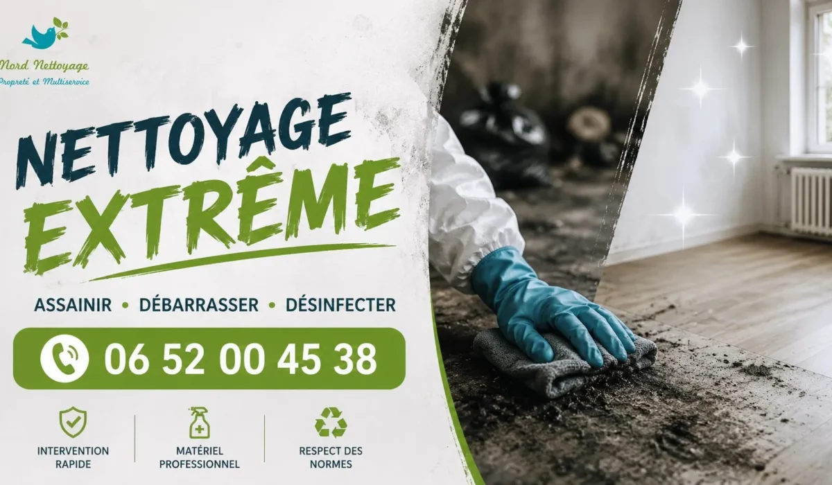 Andeville : nos prestations de nettoyage extrême