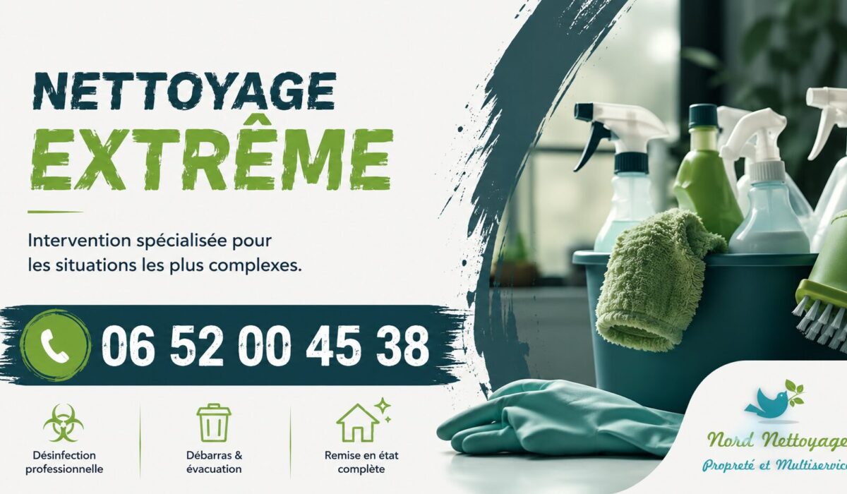 Nettoyage extrême à Antony avec intervention professionnelle pour logements insalubres, syndrome de Diogène et remise en état complète