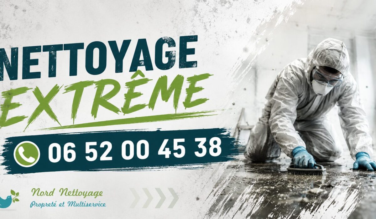 Équipe de nettoyage extrême intervenant à Argenteuil pour assainir un logement insalubre avec intervention rapide et discrète.