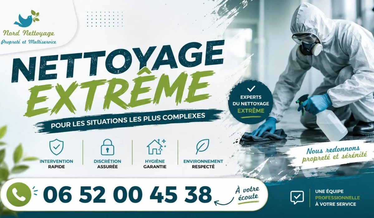 ARMENTIERES : nos prestations de nettoyage extrême