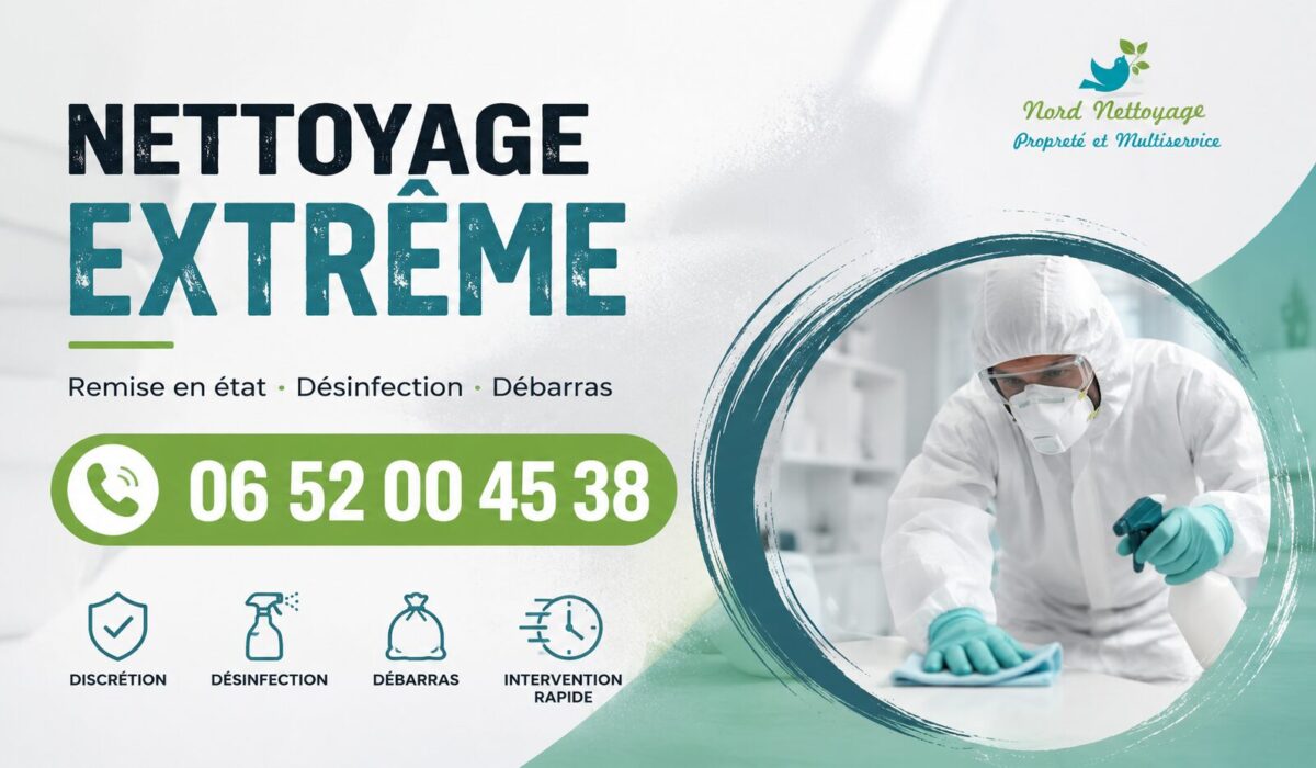 Intervention de nettoyage extrême à Asnières-sur-Seine avec désinfection et remise en état de logement insalubre.