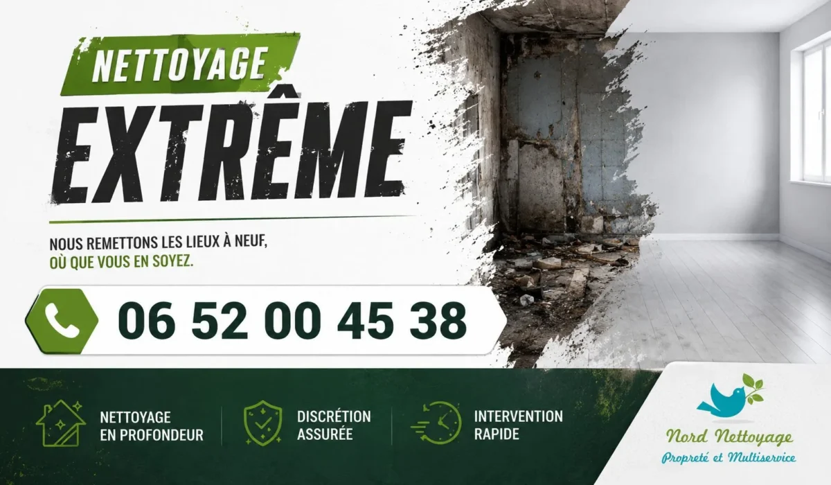 Auberchicourt : nos prestations de nettoyage extrême