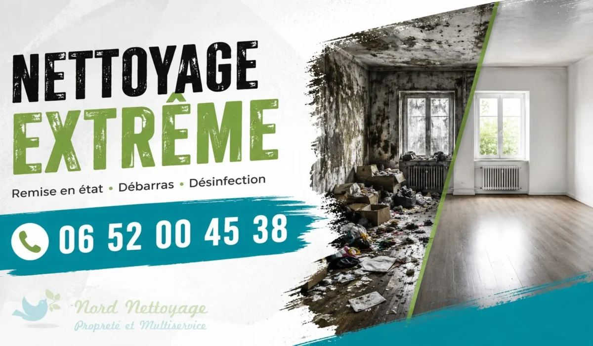 Auby : nos prestations de nettoyage extrême