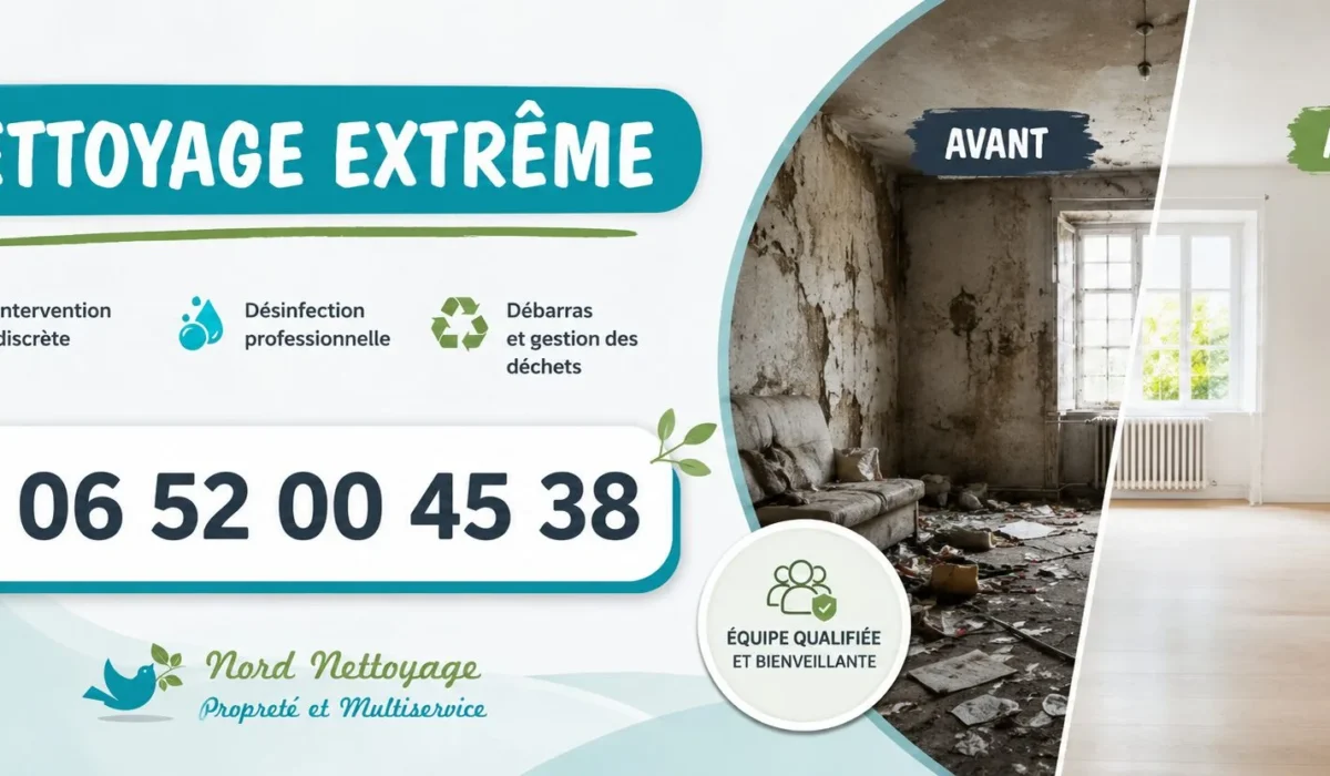 Auneuil : nos prestations de nettoyage extrême