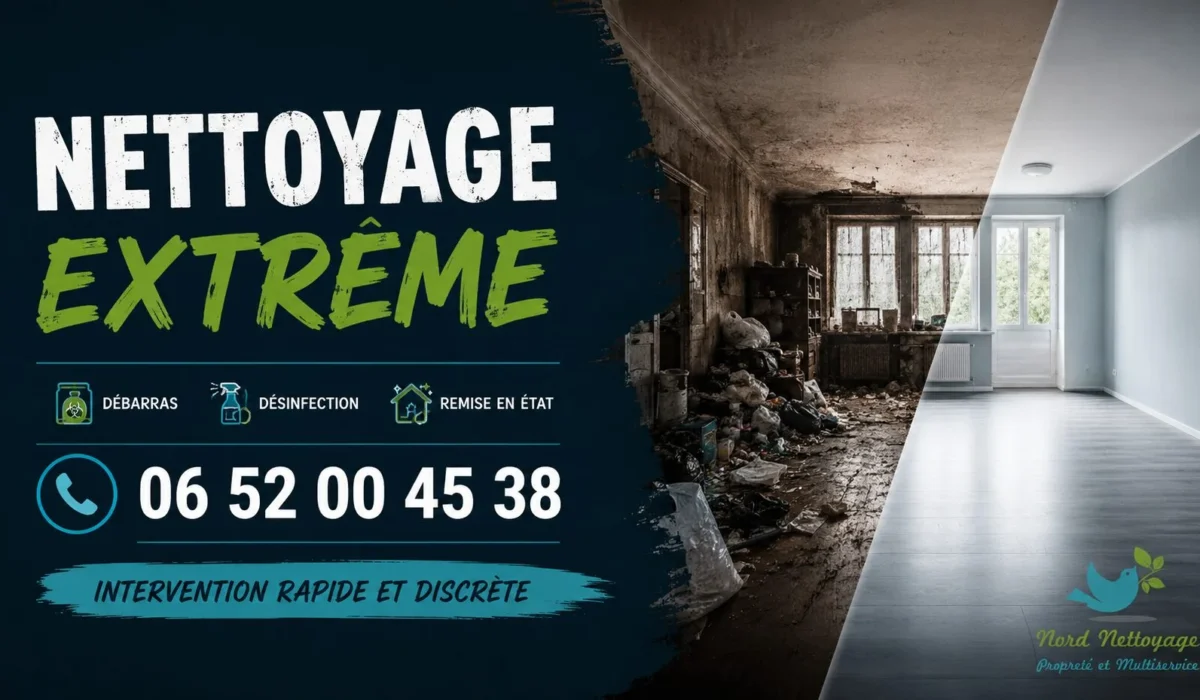 Bapaume : nos prestations de nettoyage extrême