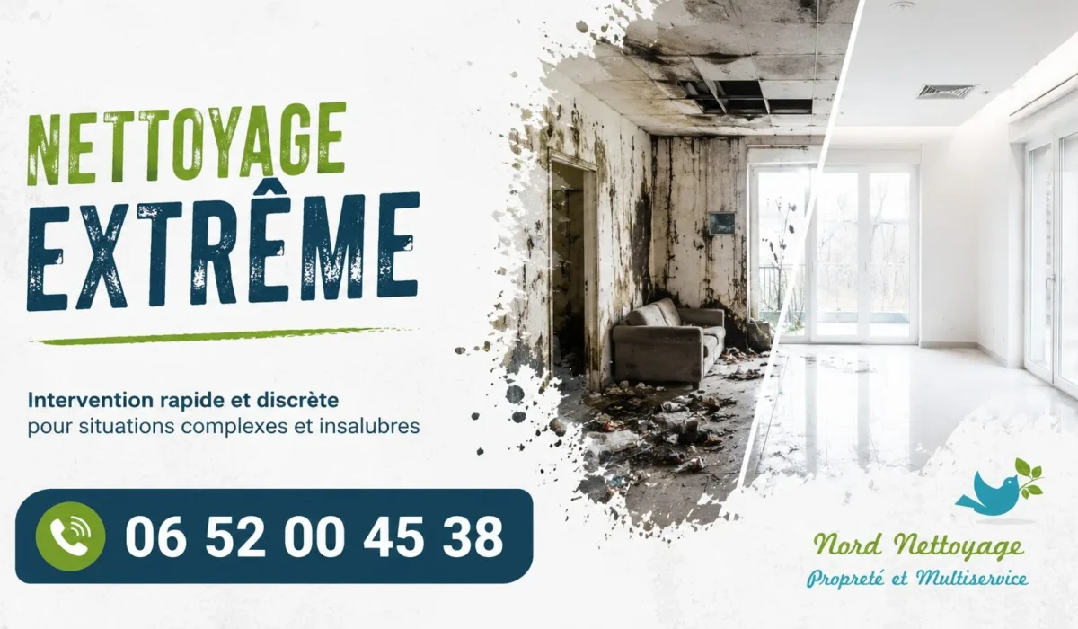 Beuvrages : nos prestations de nettoyage extrême