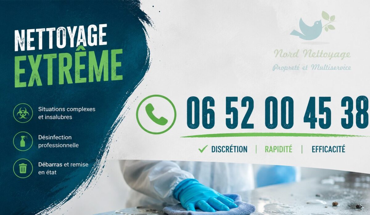 Nettoyage extrême à Bezons avec désinfection, débarras et remise en état de logements insalubres
