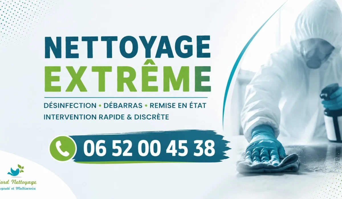 Billy-Berclau : nos prestations de nettoyage extrême