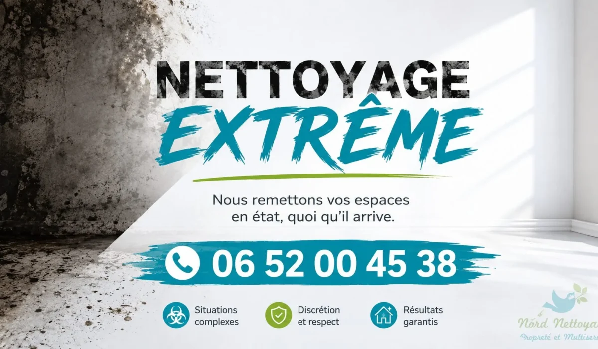 Billy-Montigny : nos prestations de nettoyage extrême