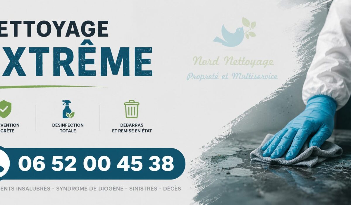 Équipe spécialisée en nettoyage extrême à Le Blanc-Mesnil avec désinfection et remise en état.