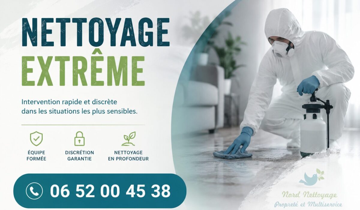 Intervention de nettoyage extrême à Blanzat avec équipe spécialisée pour logements insalubres, syndrome de Diogène, après décès et après sinistre.