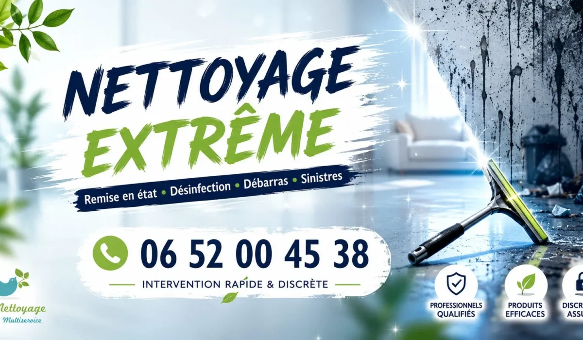 Bondoufle : nos prestations de nettoyage extrême