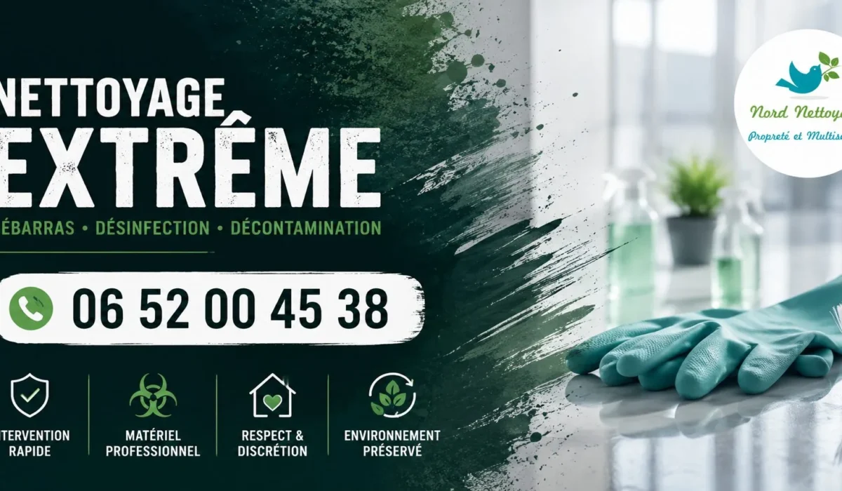 Bouchain : nos prestations de nettoyage extrême