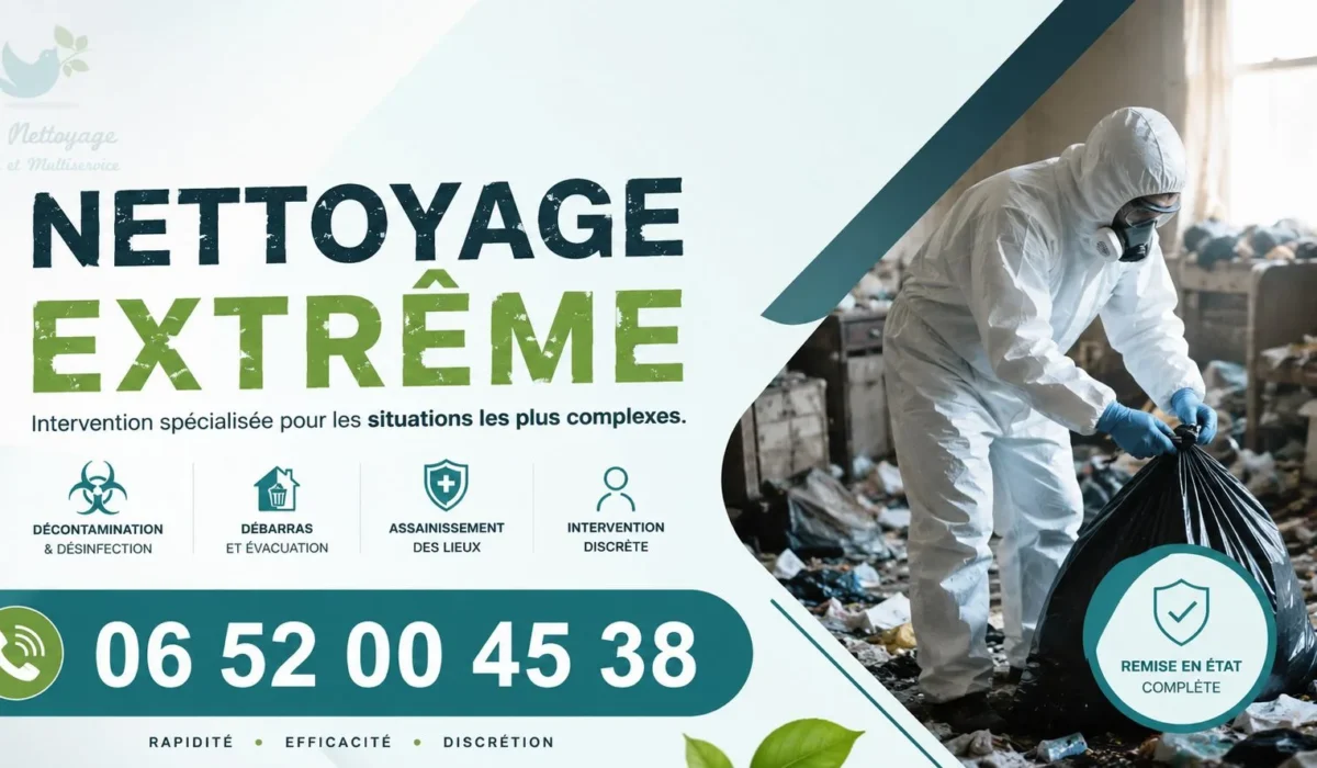 Boulogne-sur-Mer : Nos prestations de nettoyage extrême