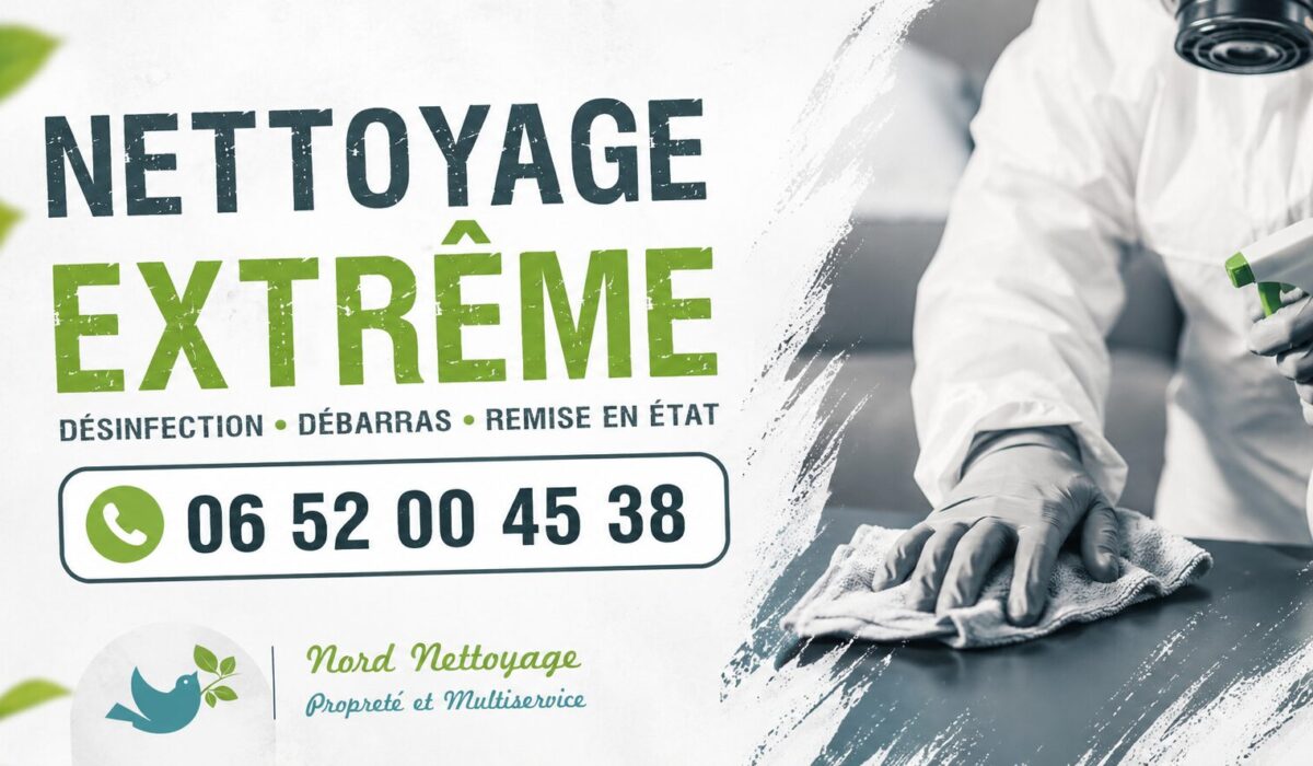 Nettoyage extrême à Bourg-de-Thizy par Nord Nettoyage avec intervention rapide pour désinfection, débarras et remise en état.