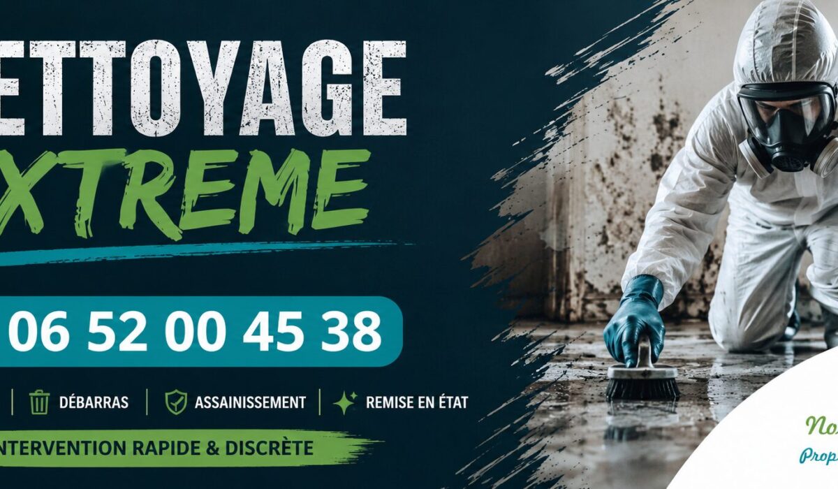 Entreprise de nettoyage extrême à Bourg-la-Reine avec intervention après syndrome de Diogène, logement insalubre, sinistre et désinfection complète.
