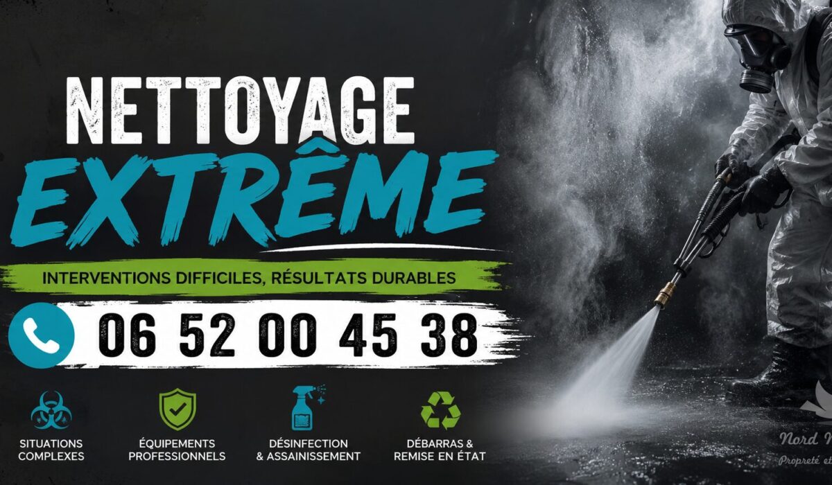 Entreprise de nettoyage extrême à Bozel intervenant pour le débarras, la désinfection et la remise en état de logements très dégradés.
