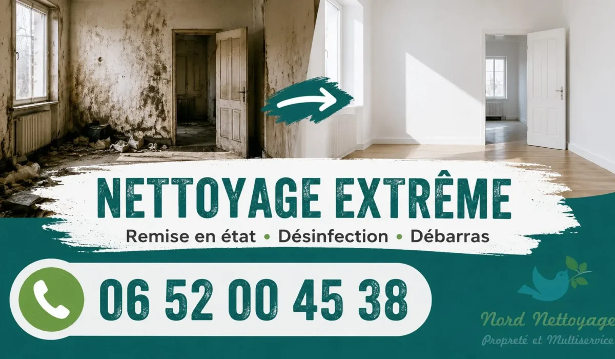 Brebieres : nos prestations de nettoyage extrême
