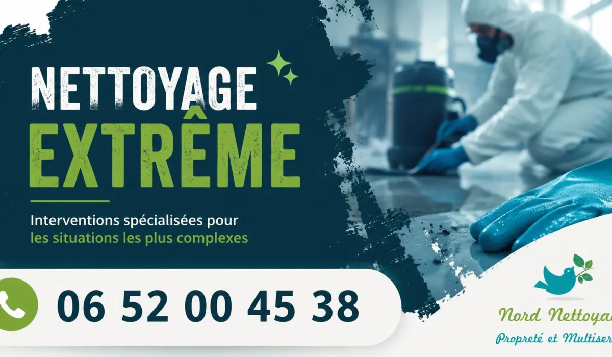 Bruay-sur-l’Escaut : nos prestations de nettoyage extrême