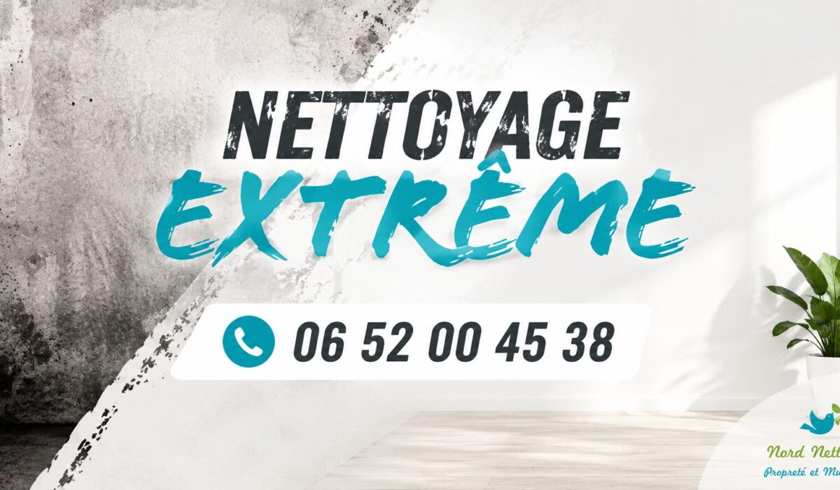 Intervention de nettoyage extrême à Bully avec remise en état complète de logements et locaux insalubres.