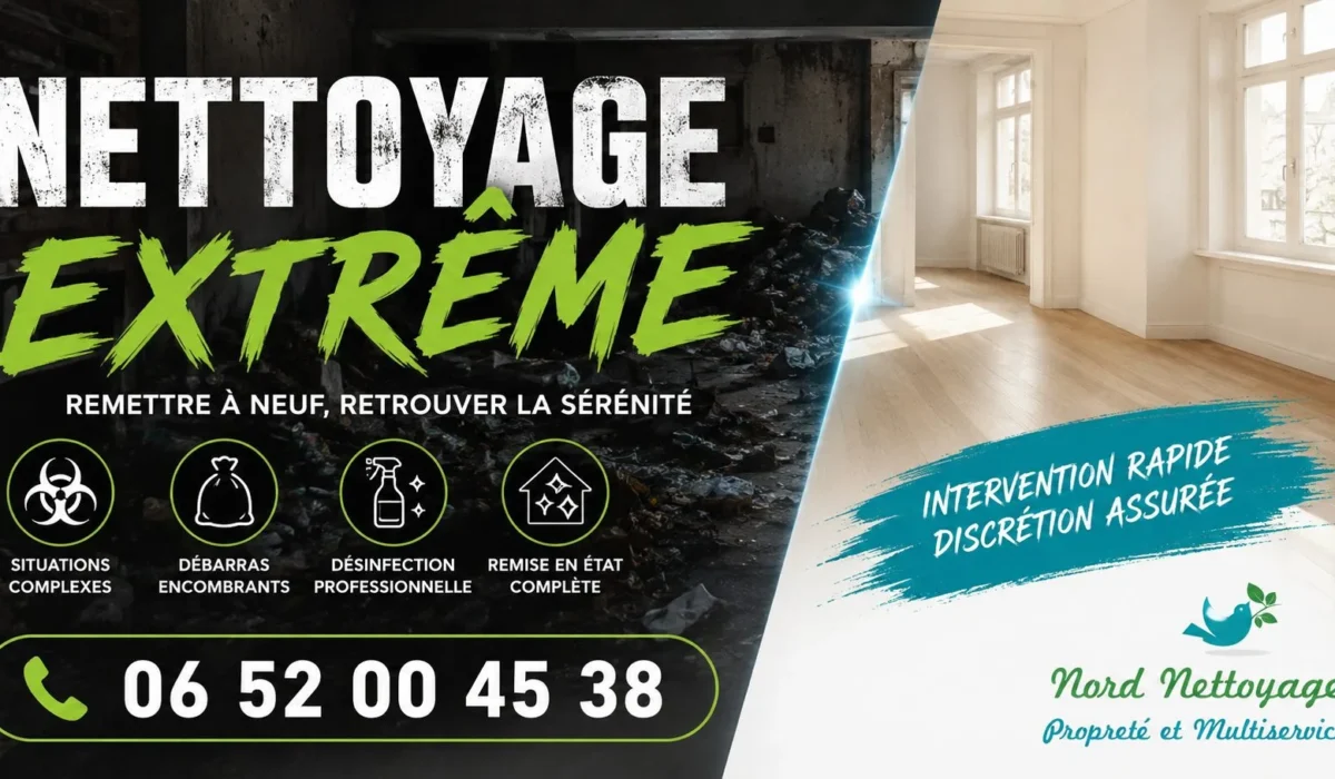 COUDEKERQUE-BRANCHE : nos prestations de nettoyage extrême