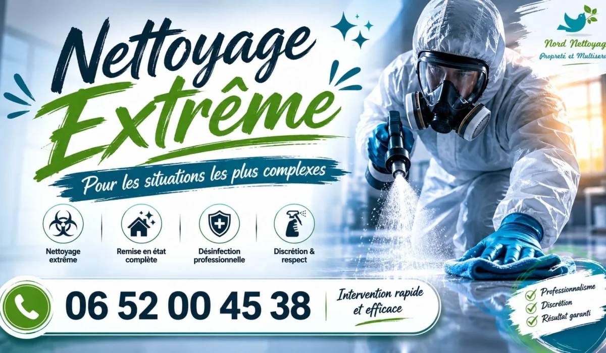 Calonne-Ricouart : nos prestations de nettoyage extrême