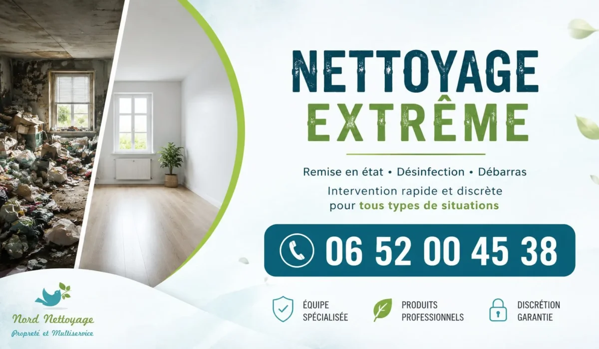 Cannes-Écluse : nos prestations de nettoyage extrême