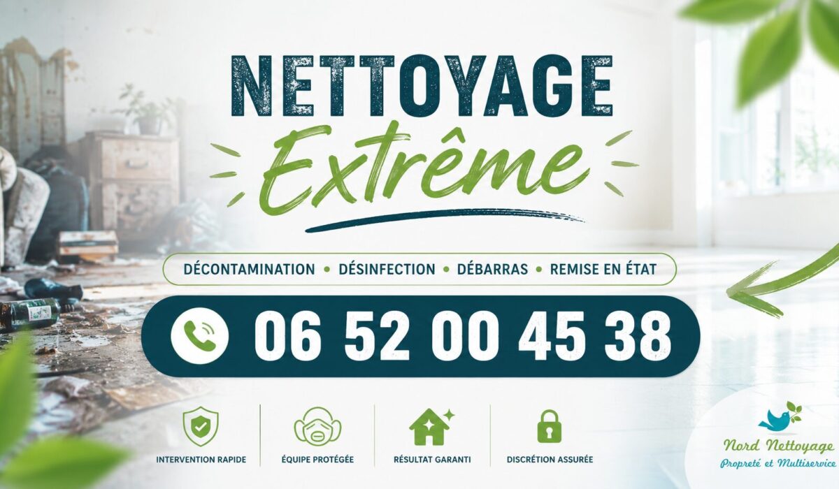 Nettoyage extrême à Cessieu par Nord Nettoyage avec intervention rapide et professionnelle.