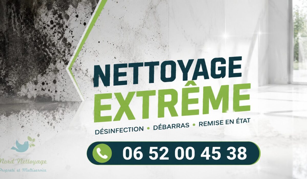 Nettoyage extrême à Champ-sur-Drac par Nord Nettoyage, intervention rapide pour logements insalubres, après sinistre, syndrome de Diogène et remise en état.